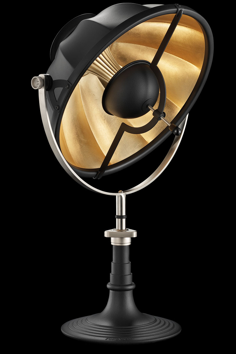 Fortuny Armilla 41 Table Lamp Black & Gold Leaf