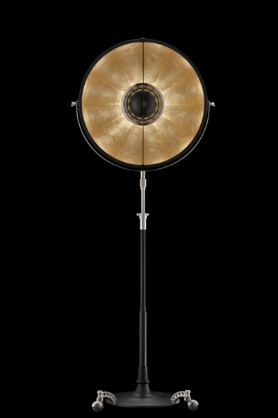 Fortuny Atelier 63 floor lamp black gold leaf