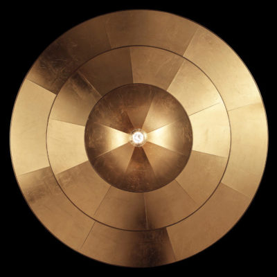 Fortuny Icaro glass fibre 3 tiers gold lamp bottom