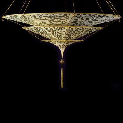 Fortuny Scheherazade 3 tiers Herbarium silk lamp