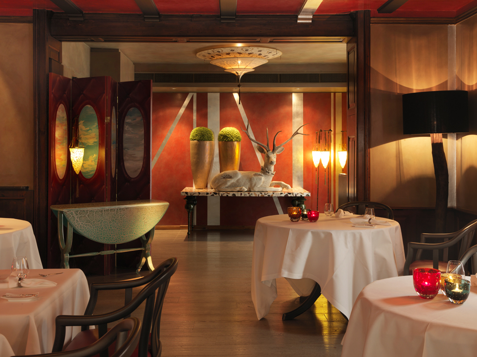 RICO'S KUSNACHT featuring Fortuny lamps in Switzerland