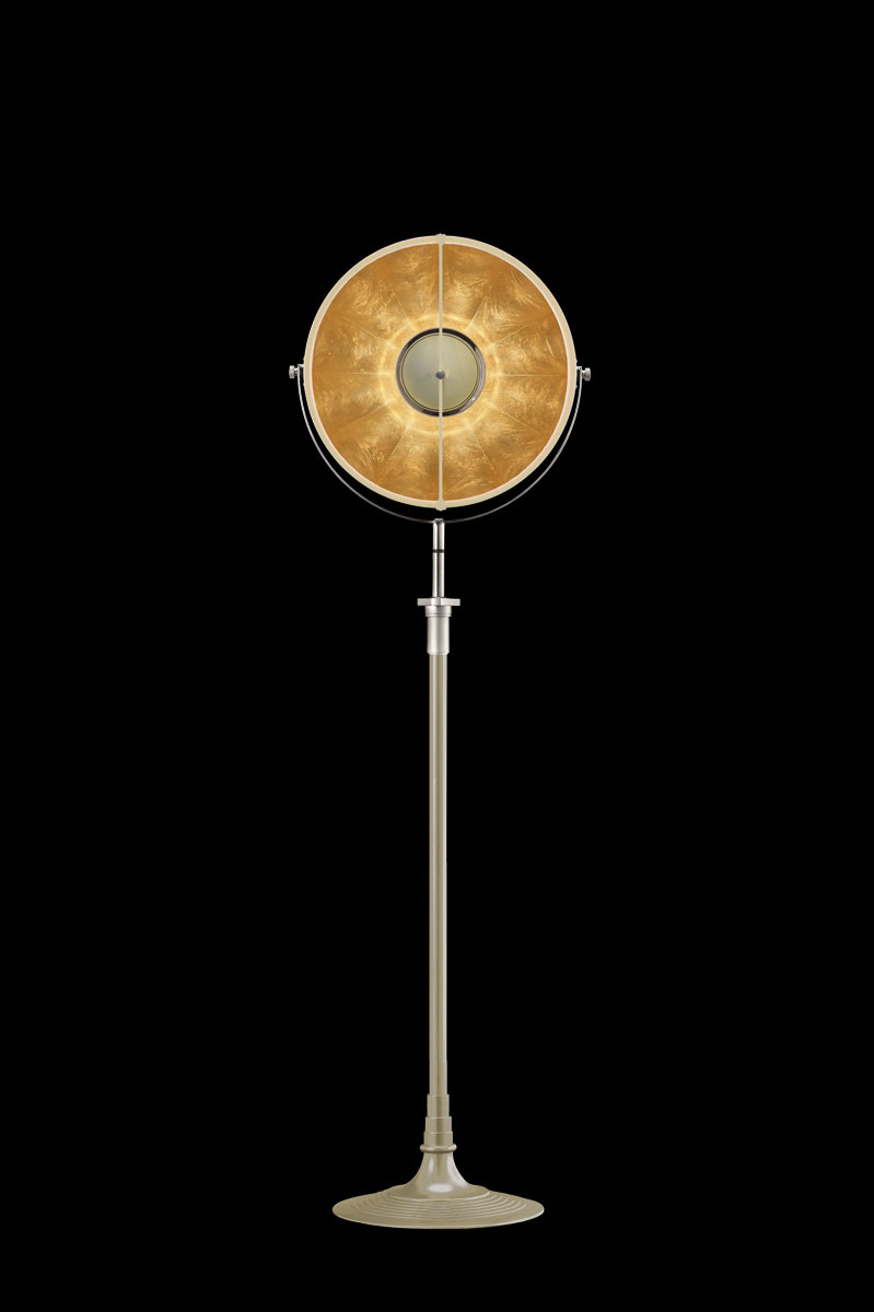 Fortuny Atelier 41 floor lamp quartz & gold leaf