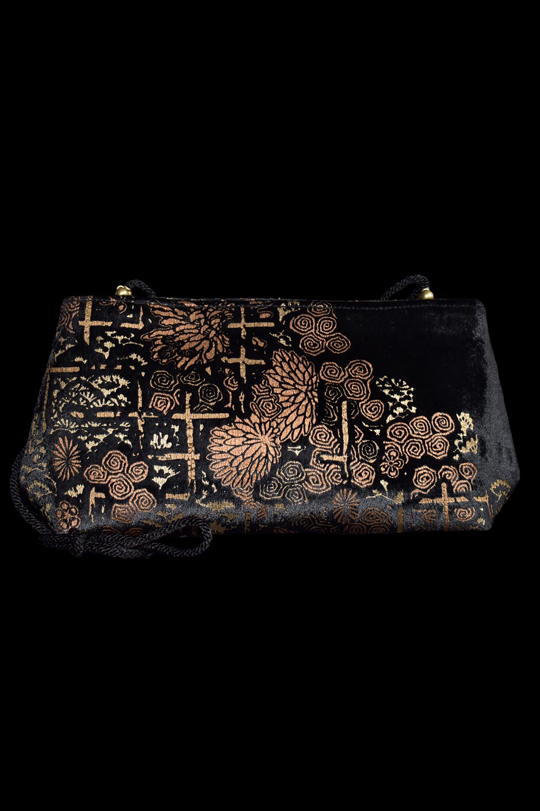 Fortuny Baguette velvet pochette bag