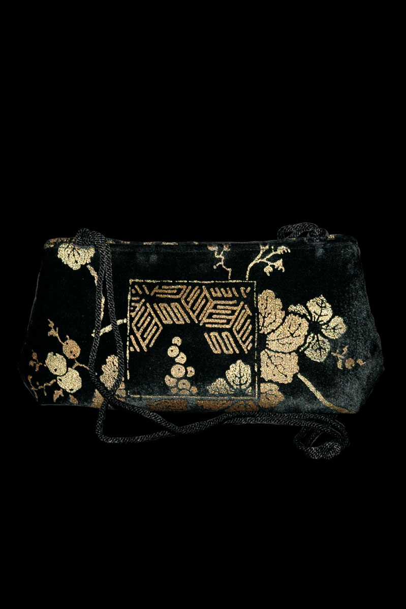 Fortuny Baguette velvet pochette bag
