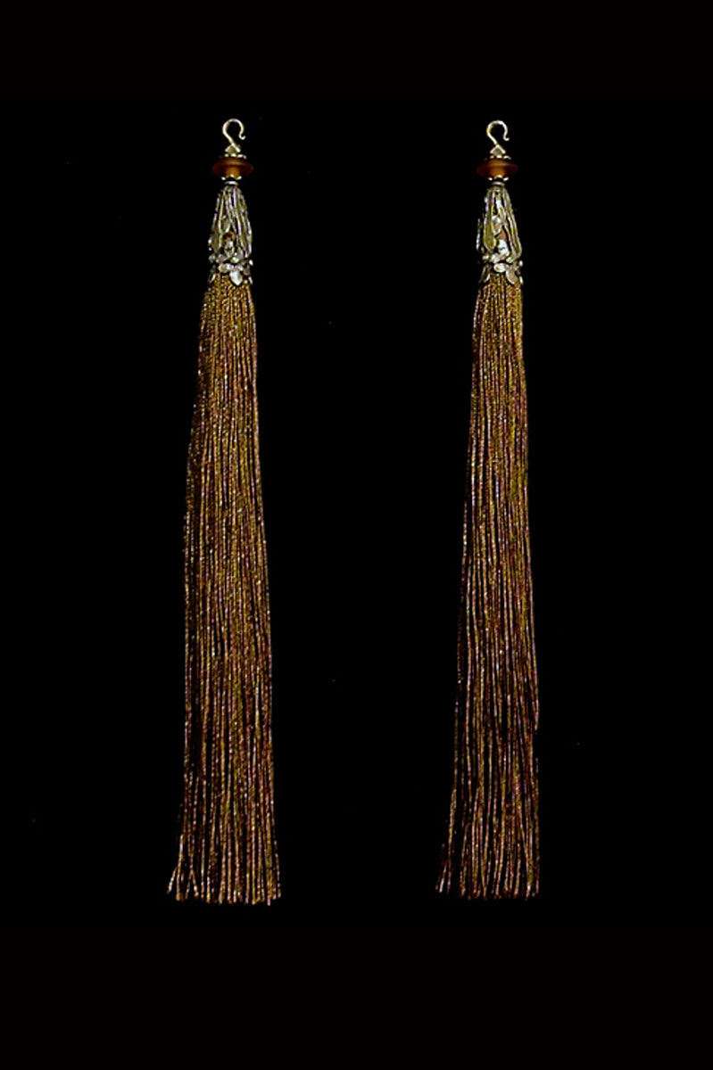 Venetia Studium couple of chocolate brown hook tassels