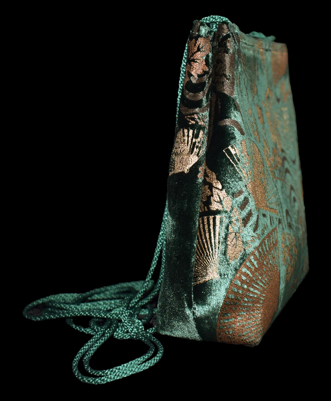 Fortuny Gioia hand printed velvet bag