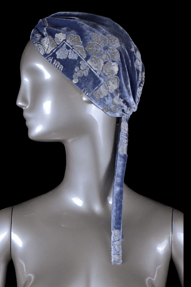 Fortuny printed velvet turban