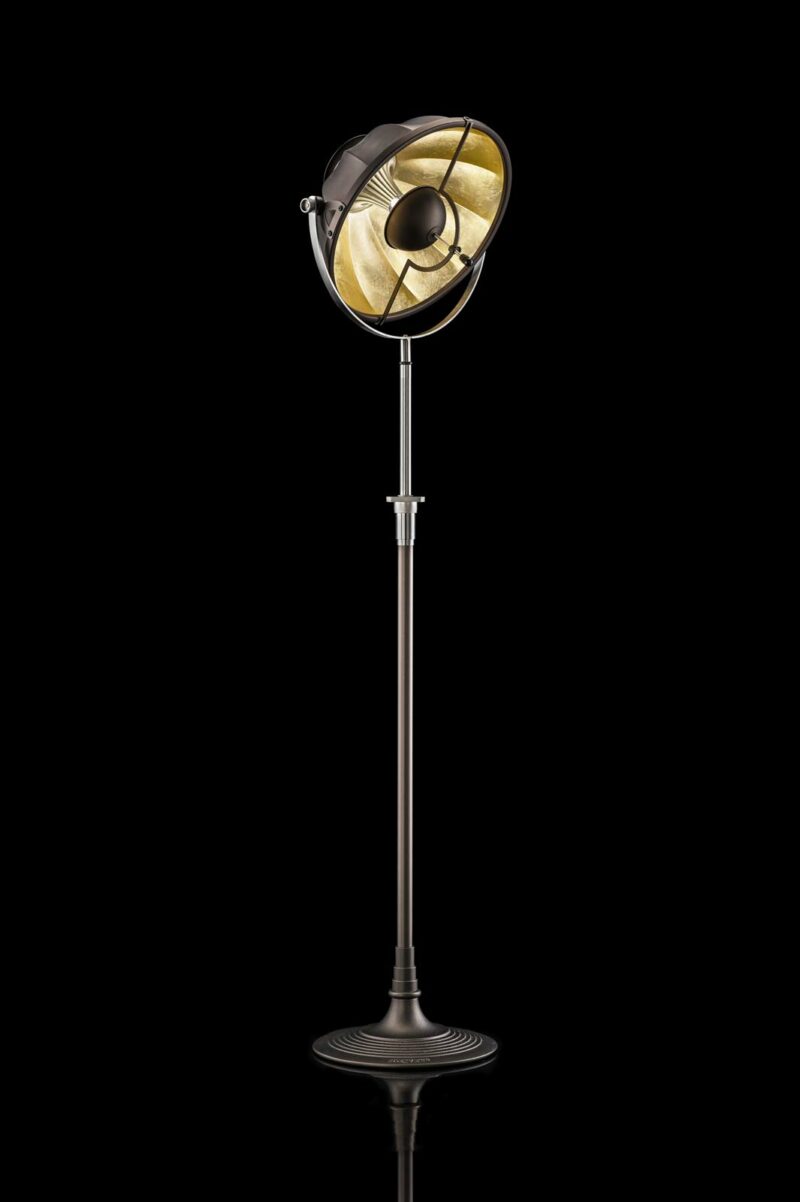 Fortuny floor lamp Atelier 32 brown and gold